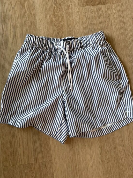 Abercrombie & Fitch Other - Abercrombie & fitch men’s XS seersucker blue and white striped swim trunk shorts